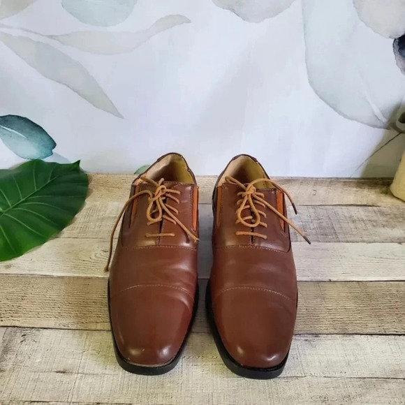 AMALI | Lace-Up Dress Shoes in Tan/Brown Style 1843-028 sz 11 - Picture 2 of 11